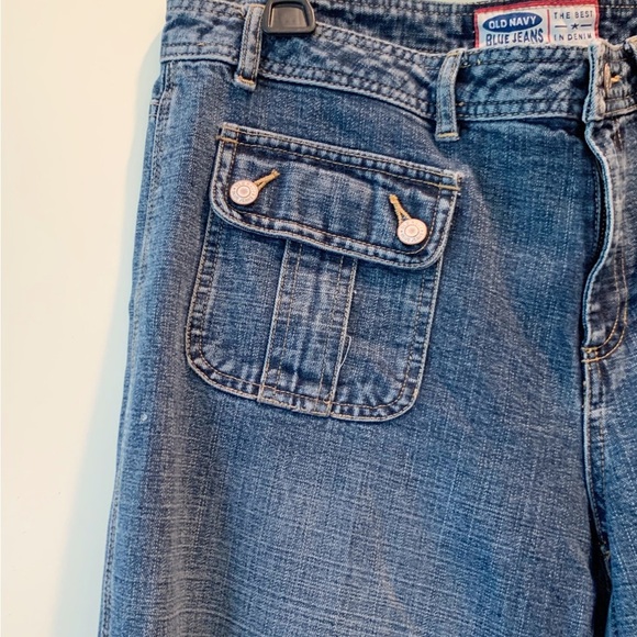OLD NAVY Size 12 Y2K Denim Cropped Jeans - Picture 3 of 5
